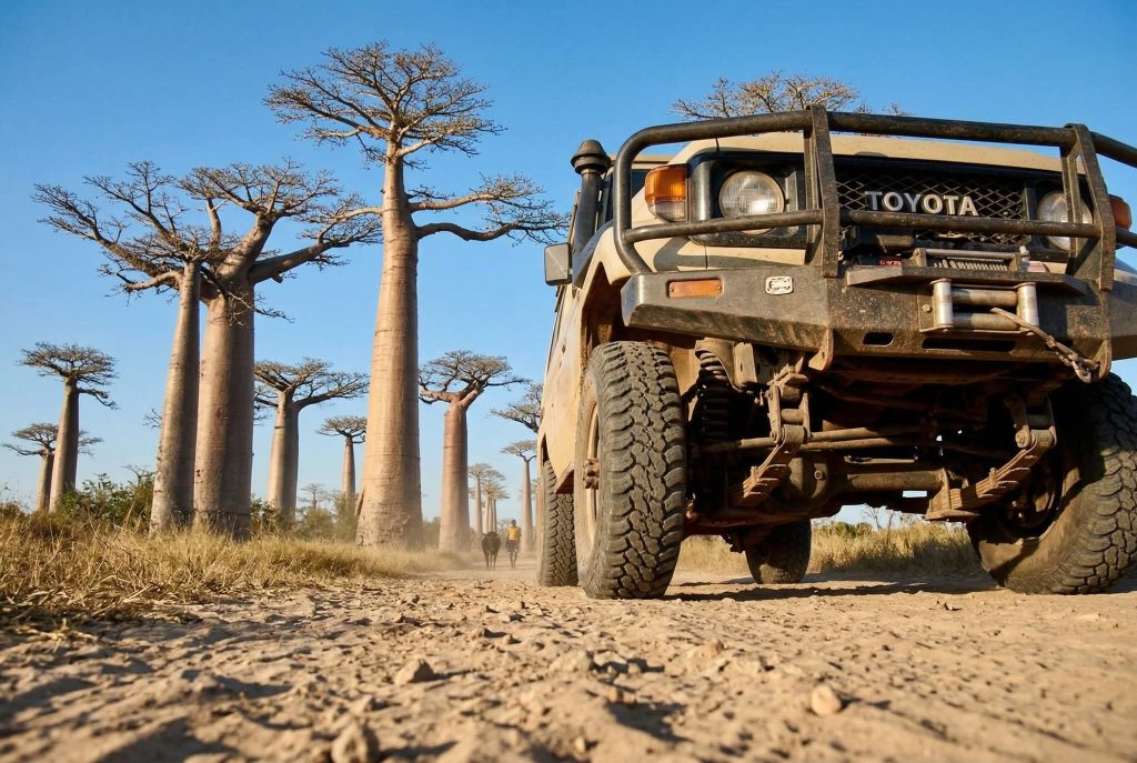 Pista de la Avenida de los baobabs
